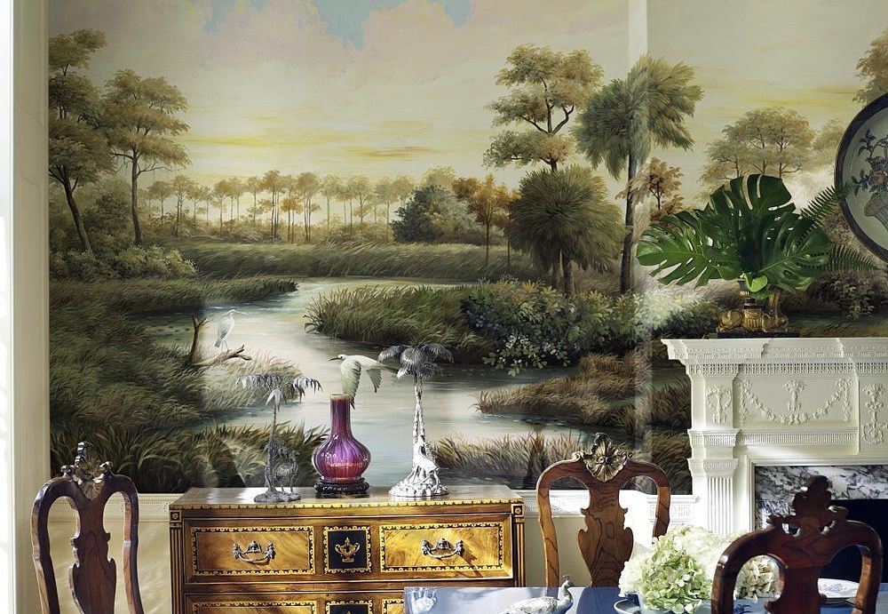 Обои Paul Montgomery Studio Fine Painted Wallpapers Low Country