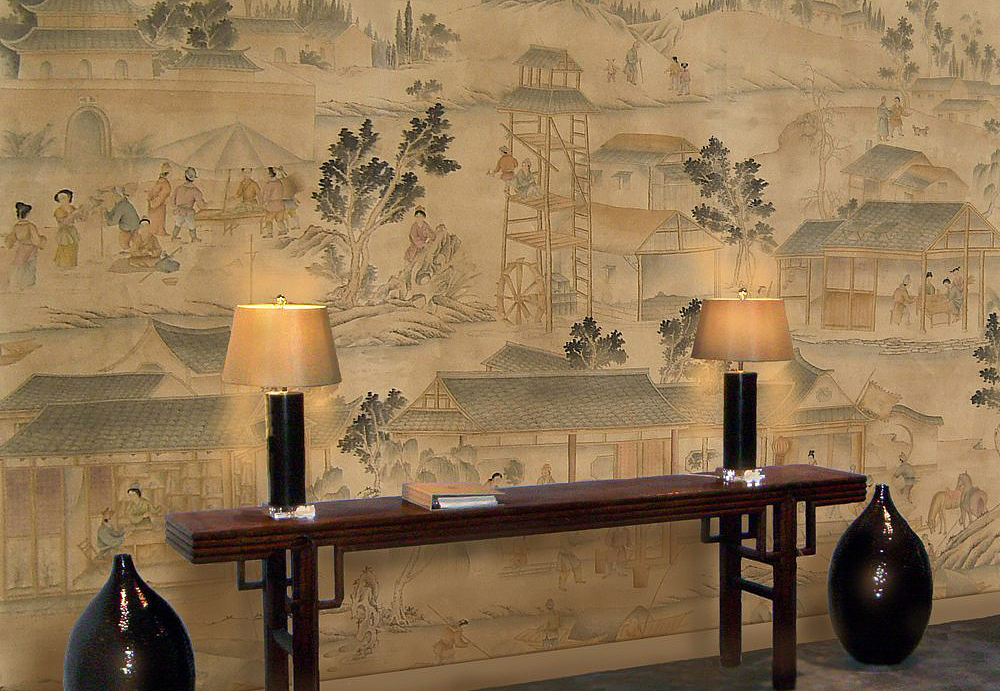 Обои Paul Montgomery Studio Fine Painted Wallpapers Meng Hui