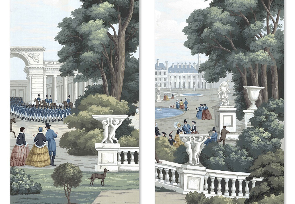 Обои Paul Montgomery Studio Fine Painted Wallpapers Paris