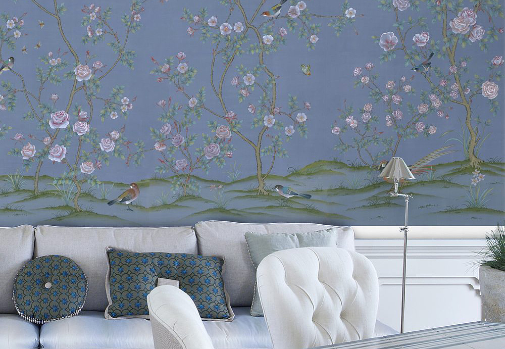 Обои Paul Montgomery Studio Fine Painted Wallpapers Rose Garden