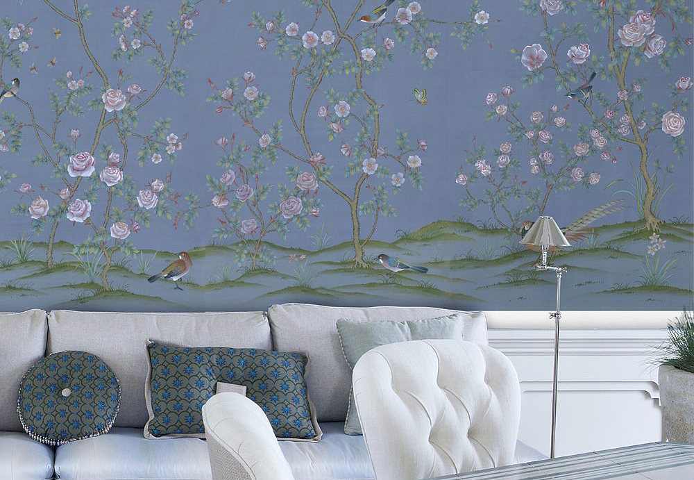 Обои Paul Montgomery Studio Fine Painted Wallpapers Rose Garden