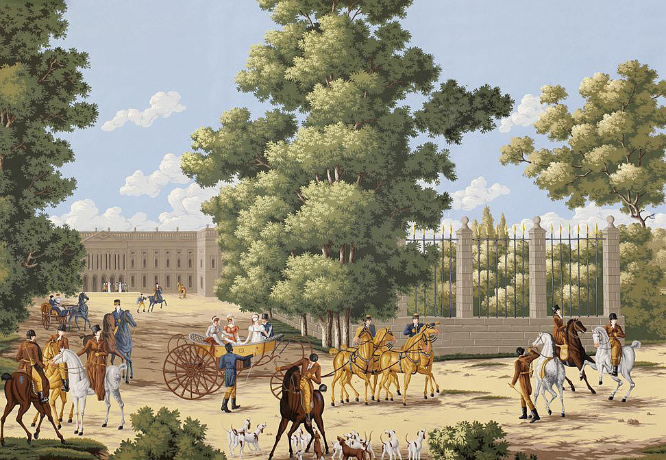 Обои Paul Montgomery Studio Fine Painted Wallpapers The Fox Chase