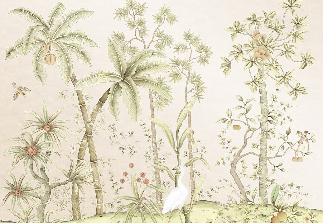 Обои Paul Montgomery Studio Fine Painted Wallpapers Tropical Forest