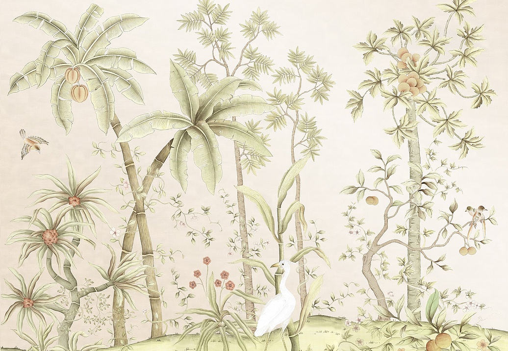 Обои Paul Montgomery Studio Fine Painted Wallpapers Tropical Forest