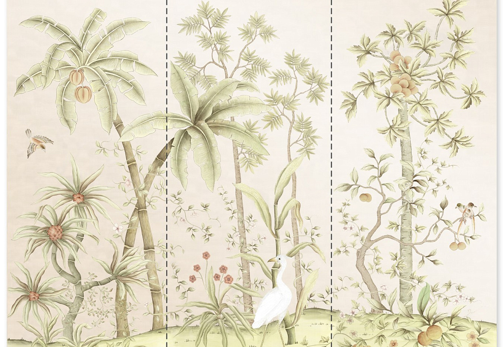 Обои Paul Montgomery Studio Fine Painted Wallpapers Tropical Forest