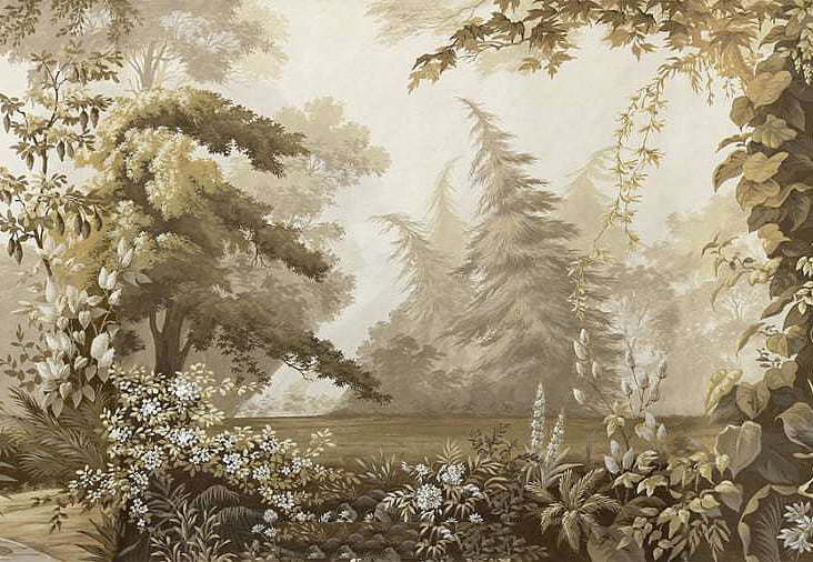 Обои Paul Montgomery Studio Fine Painted Wallpapers Tropical Views