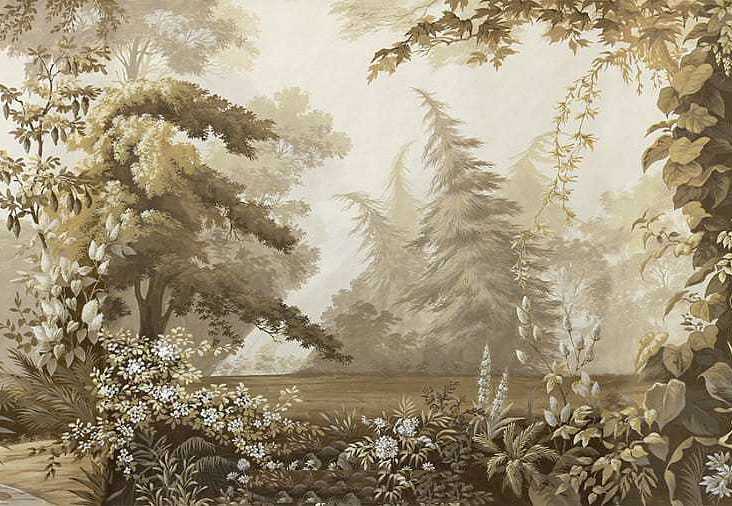 Обои Paul Montgomery Studio Fine Painted Wallpapers Tropical Views