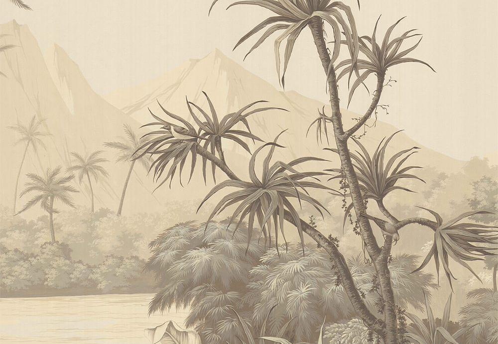 Обои Paul Montgomery Studio Fine Painted Wallpapers Tropical Views