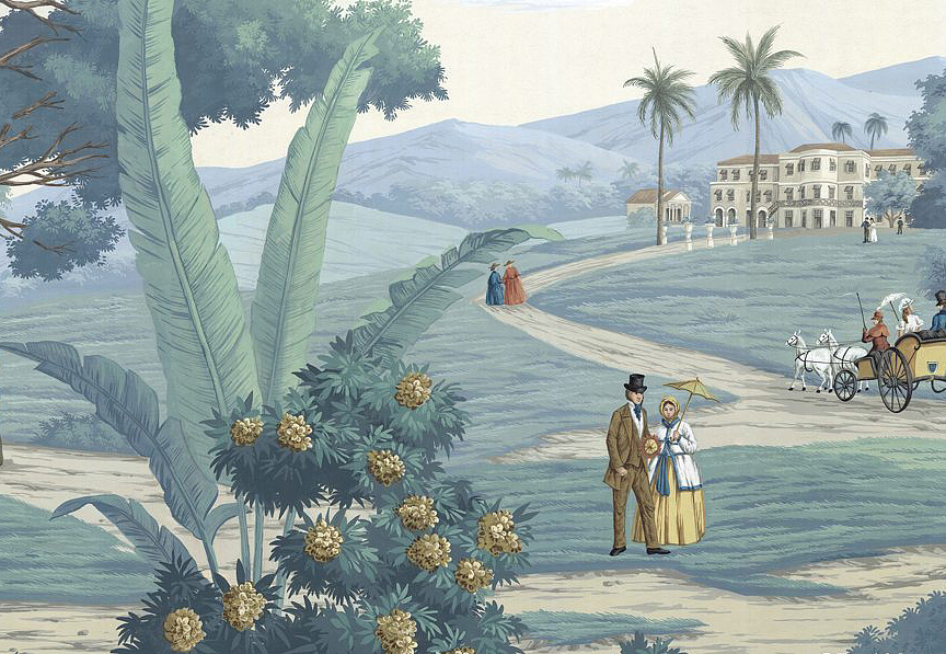 Обои Paul Montgomery Studio Fine Painted Wallpapers West Indies