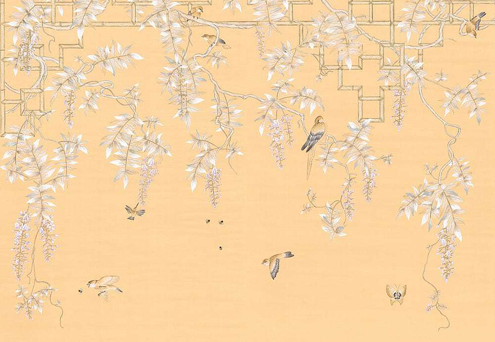 Обои Paul Montgomery Studio Fine Painted Wallpapers Wisteria