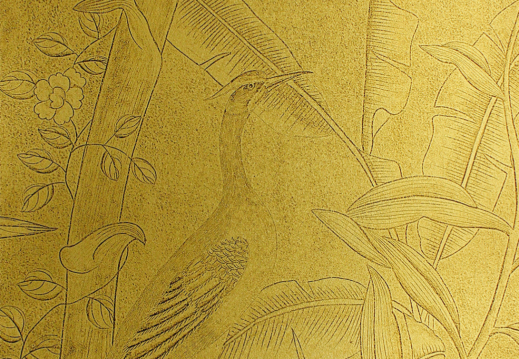 Обои Paul Montgomery Studio Endur Collection (Mural Sources) E-CH-111-BG1-GS/Toile Gold