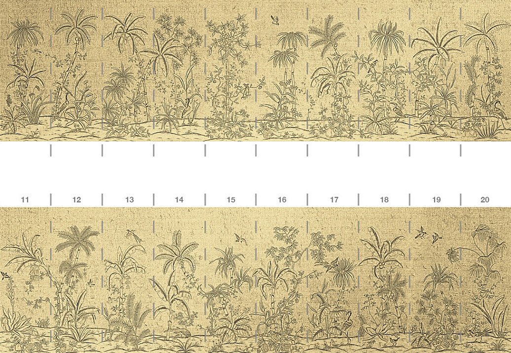 Обои Paul Montgomery Studio Endur Collection (Mural Sources) E-CH-111-BG1-GS/Toile Gold