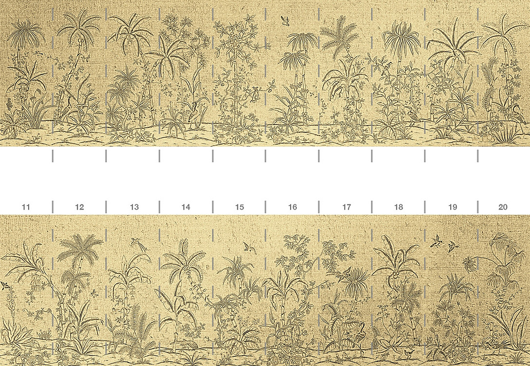 Обои Paul Montgomery Studio Endur Collection (Mural Sources) E-CH-111-BG1-GS/Toile Gold