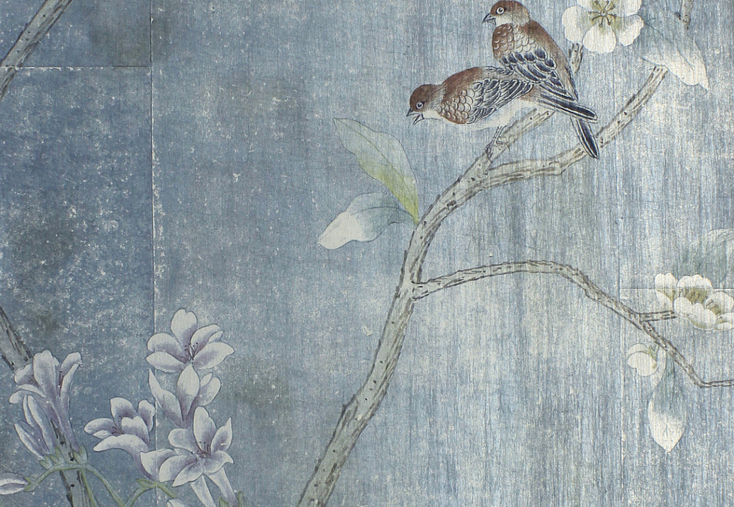 Обои Paul Montgomery Studio Endur Collection (Mural Sources) E-CH-215-BL1-SS/Antiqued Silver