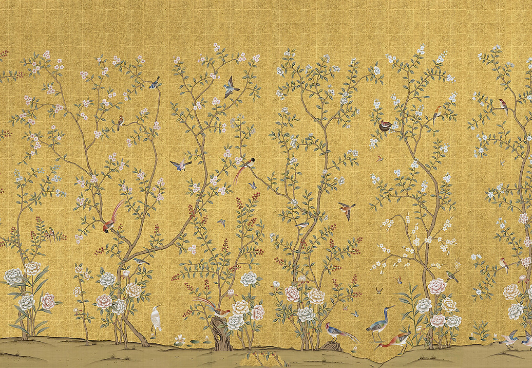 Обои Paul Montgomery Studio Endur Collection (Mural Sources) E-CH-275-BG1-GS/Gold