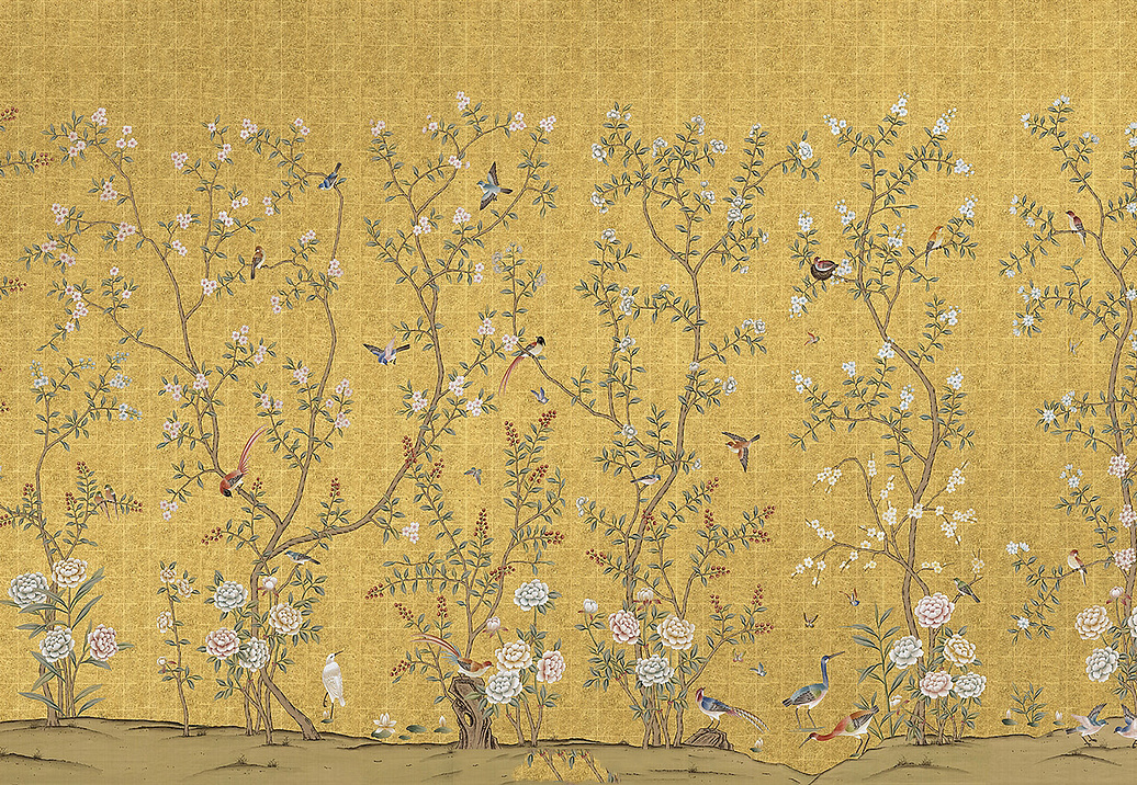Обои Paul Montgomery Studio Endur Collection (Mural Sources) E-CH-275-BG1-GS/Gold