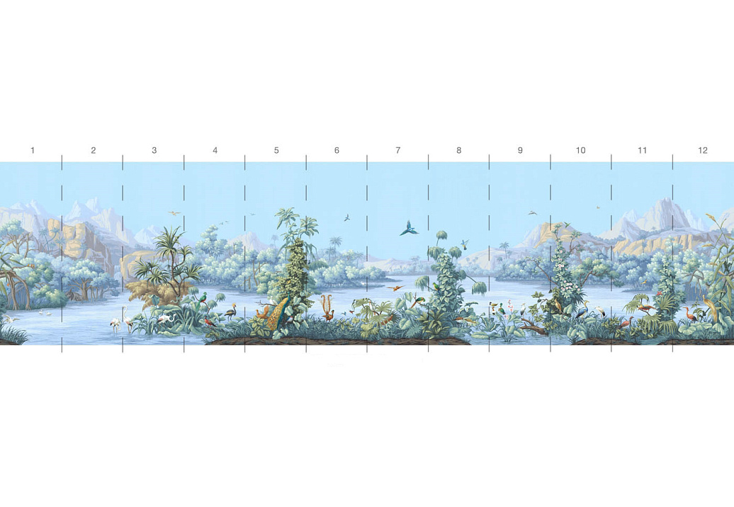 Обои Paul Montgomery Studio Endur Collection (Mural Sources) E-PN-880-AZ-SK/Classic