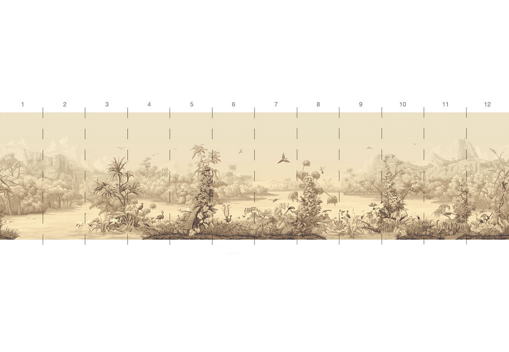 Обои Paul Montgomery Studio Endur Collection (Mural Sources) E-PN-880-AZ-SK/Sepia