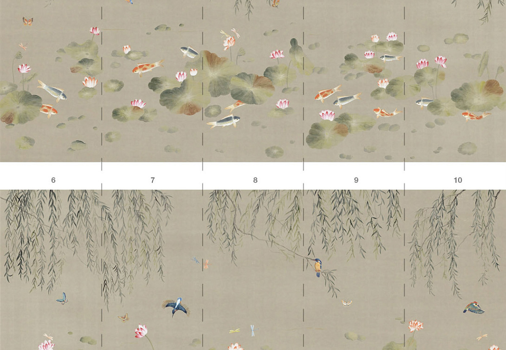 Обои Paul Montgomery Studio Endur Collection (Mural Sources) E-FL-019-AC-SS/Silver