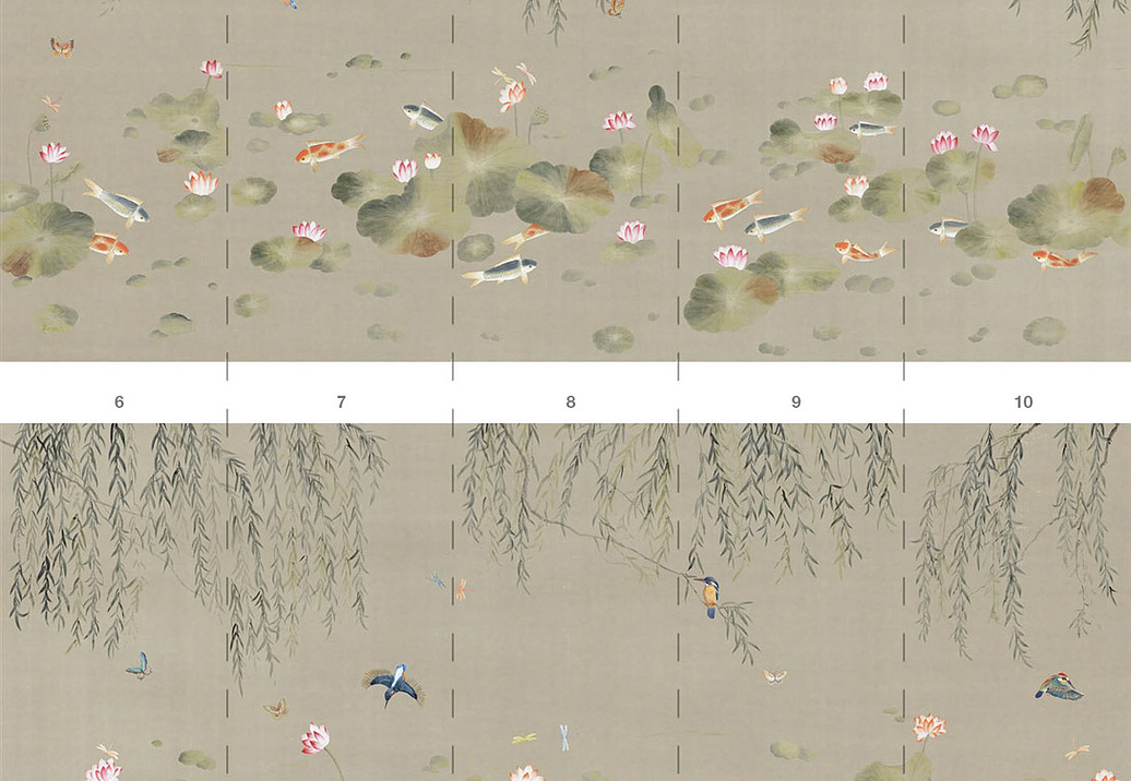 Обои Paul Montgomery Studio Endur Collection (Mural Sources) E-FL-019-AC-SS/Silver