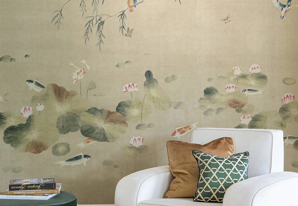 Обои Paul Montgomery Studio Endur Collection (Mural Sources) E-FL-019-AC-SS/Silver
