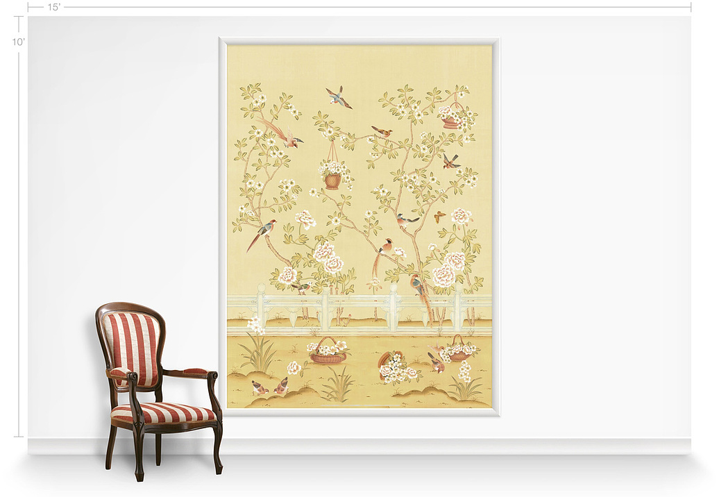 Обои Paul Montgomery Studio Murals For Unique Walls Adriana Diptych/Yellow