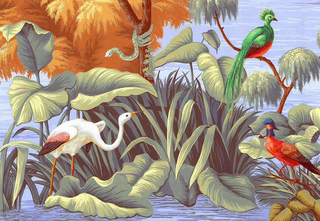 Обои Paul Montgomery Studio Murals For Unique Walls Amazonia/Grisaille