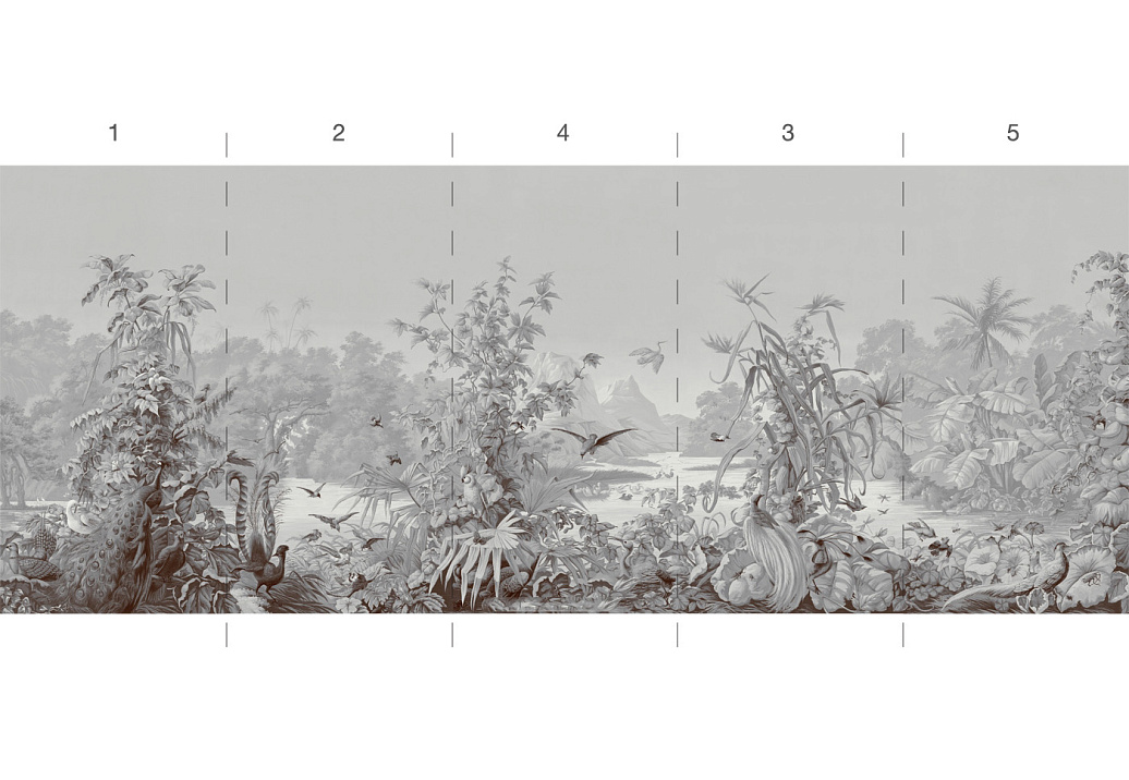 Обои Paul Montgomery Studio Murals For Unique Walls Brazil/Grey