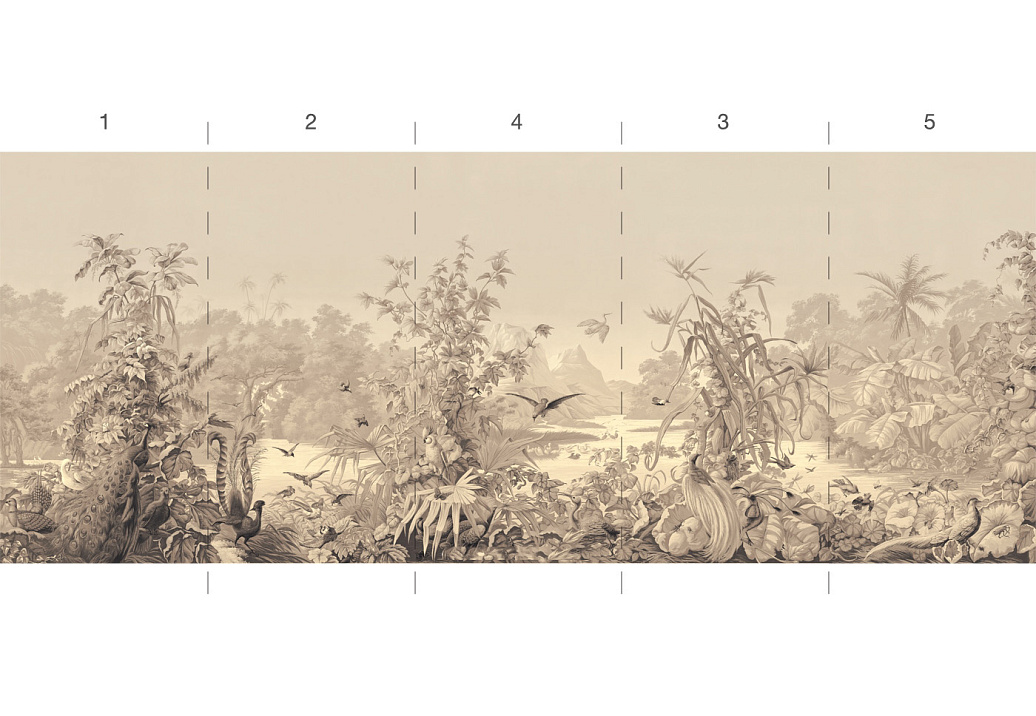 Обои Paul Montgomery Studio Murals For Unique Walls Brazil/Sepia