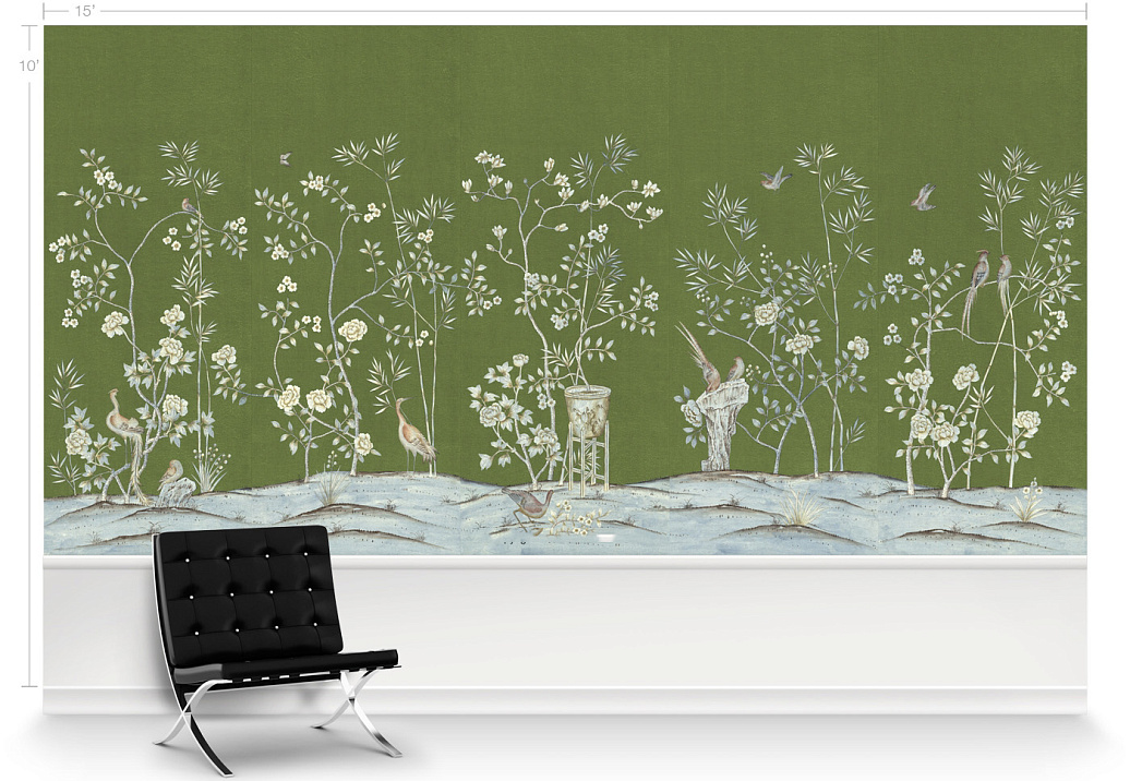 Обои Paul Montgomery Studio Murals For Unique Walls Chai Wan/Moss