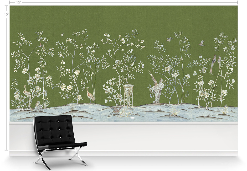 Обои Paul Montgomery Studio Murals For Unique Walls Chai Wan/Moss