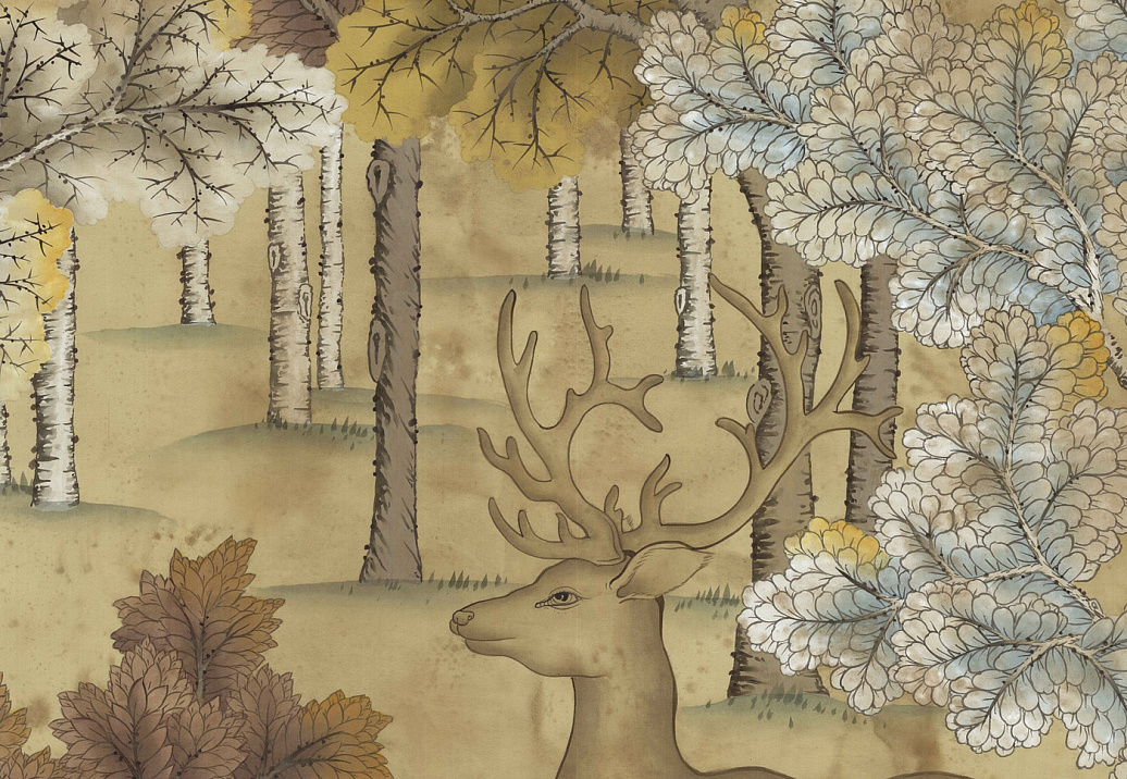 Обои Paul Montgomery Studio Murals For Unique Walls Combray Antiqued/Antique