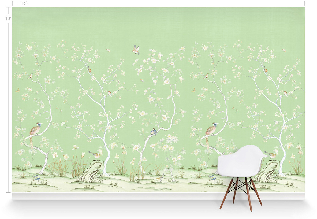 Обои Paul Montgomery Studio Murals For Unique Walls Lavena/Fern
