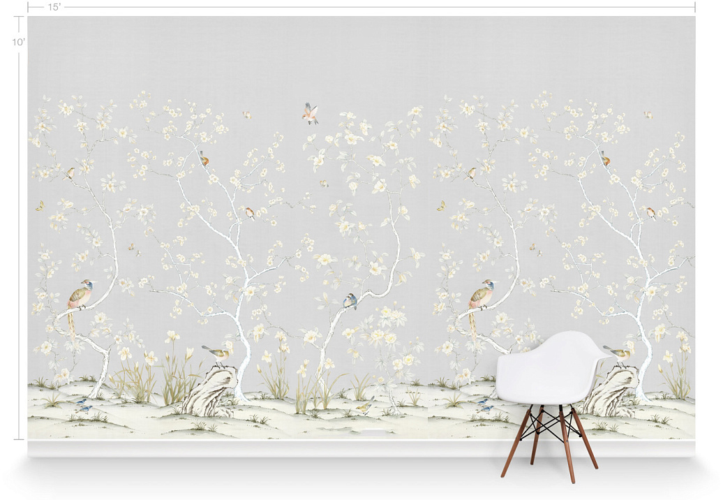 Обои Paul Montgomery Studio Murals For Unique Walls Lavena/Grey