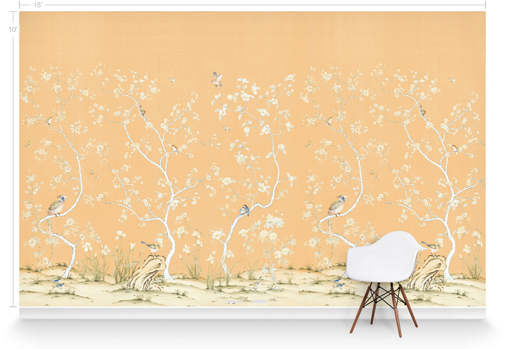 Обои Paul Montgomery Studio Murals For Unique Walls Lavena/Orange