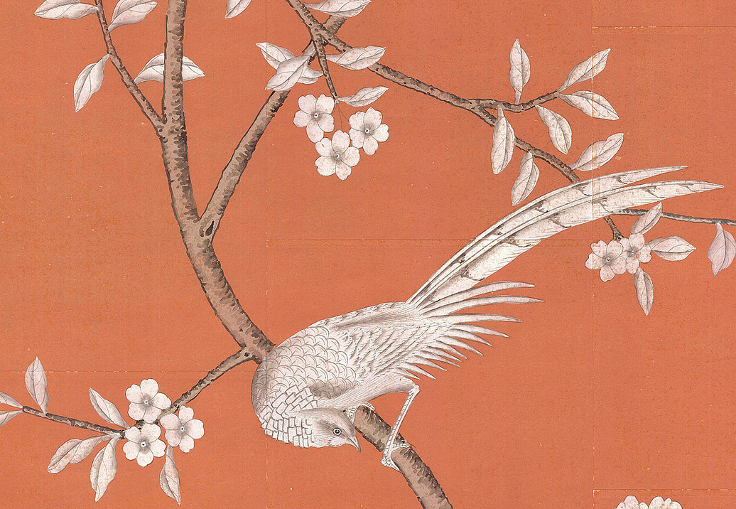 Обои Paul Montgomery Studio Murals For Unique Walls Maysong Paris/Orange