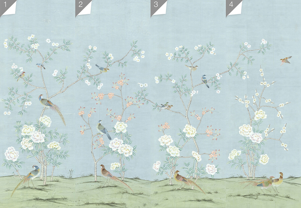Обои Paul Montgomery Studio Murals For Unique Walls Maysong Spring/Sky