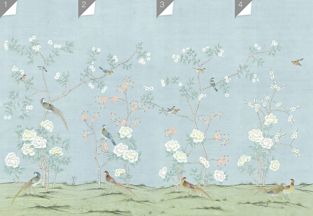Обои Paul Montgomery Studio Murals For Unique Walls Maysong Spring/Sky