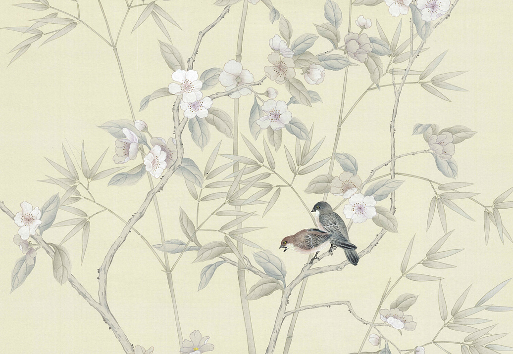 Обои Paul Montgomery Studio Murals For Unique Walls Palace Garden Cream/Cream