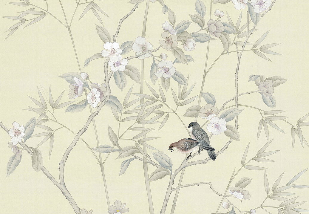 Обои Paul Montgomery Studio Murals For Unique Walls Palace Garden Cream/Cream