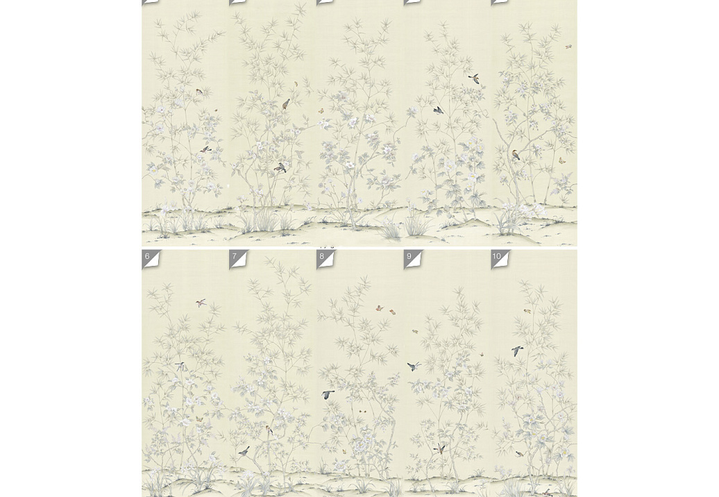 Обои Paul Montgomery Studio Murals For Unique Walls Palace Garden Cream/Cream