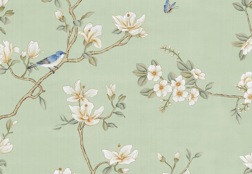 Обои Paul Montgomery Studio Murals For Unique Walls Palazzo Green/Green