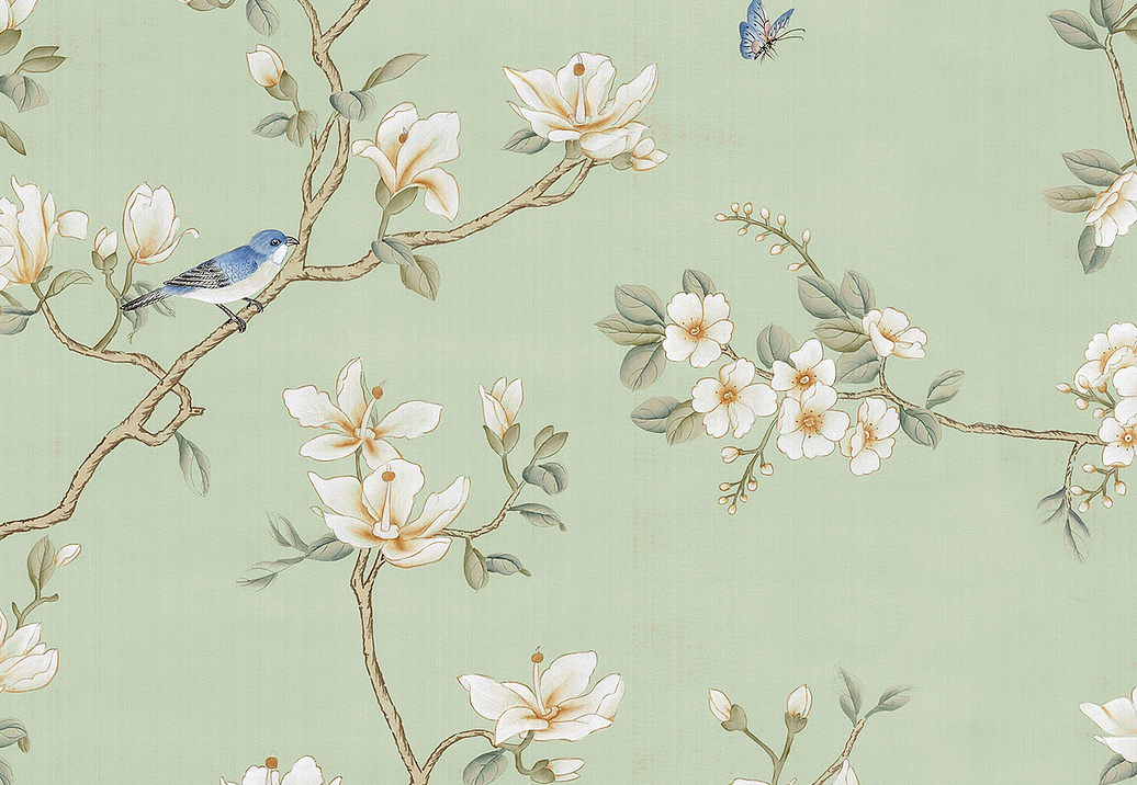 Обои Paul Montgomery Studio Murals For Unique Walls Palazzo Green/Green