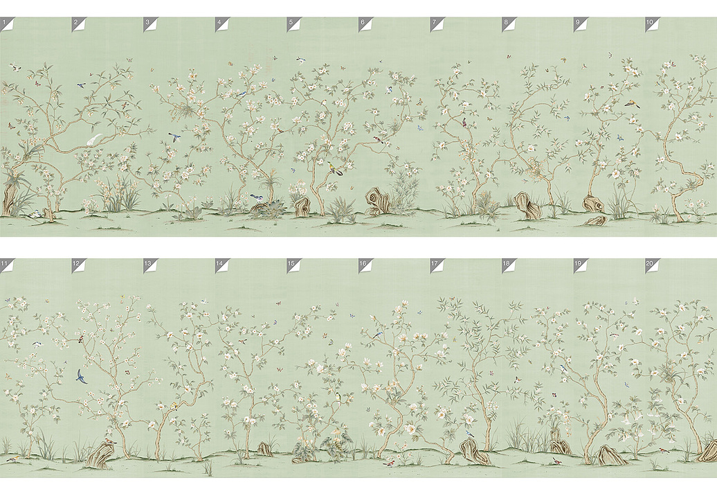Обои Paul Montgomery Studio Murals For Unique Walls Palazzo Green/Green