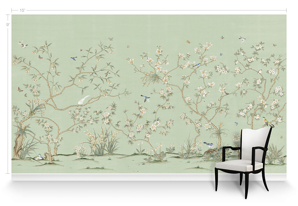 Обои Paul Montgomery Studio Murals For Unique Walls Palazzo Green/Green