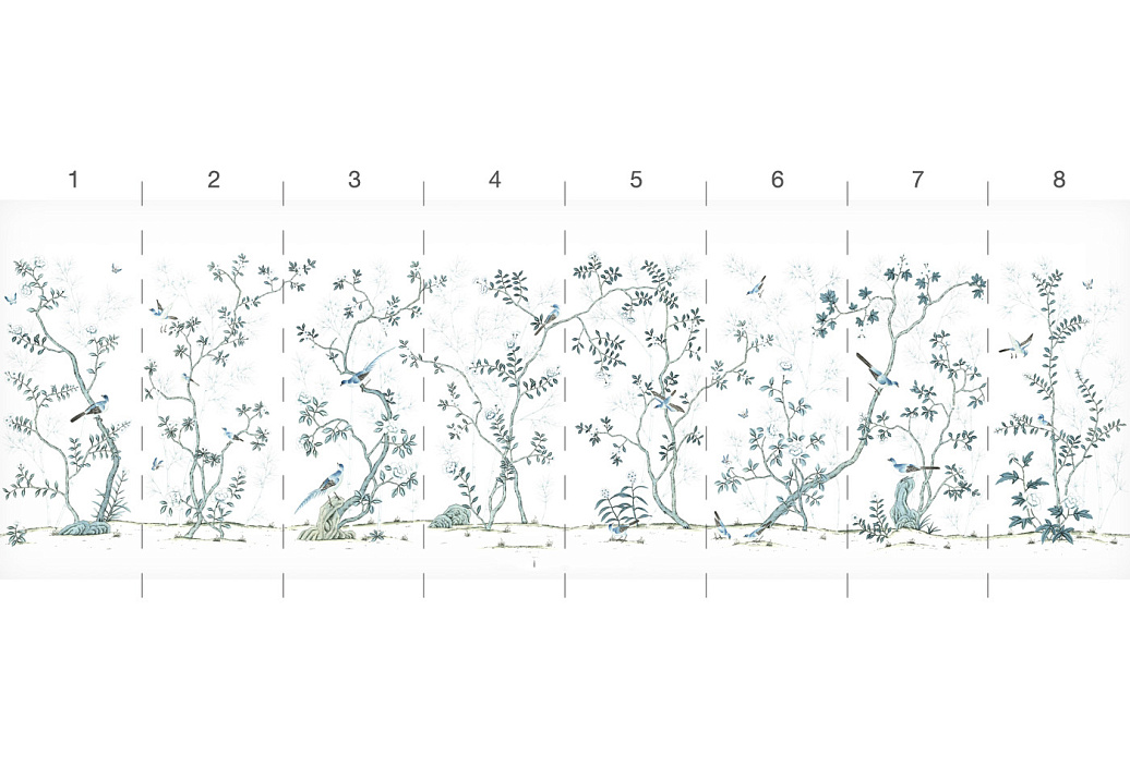 Обои Paul Montgomery Studio Murals For Unique Walls Solitude/White