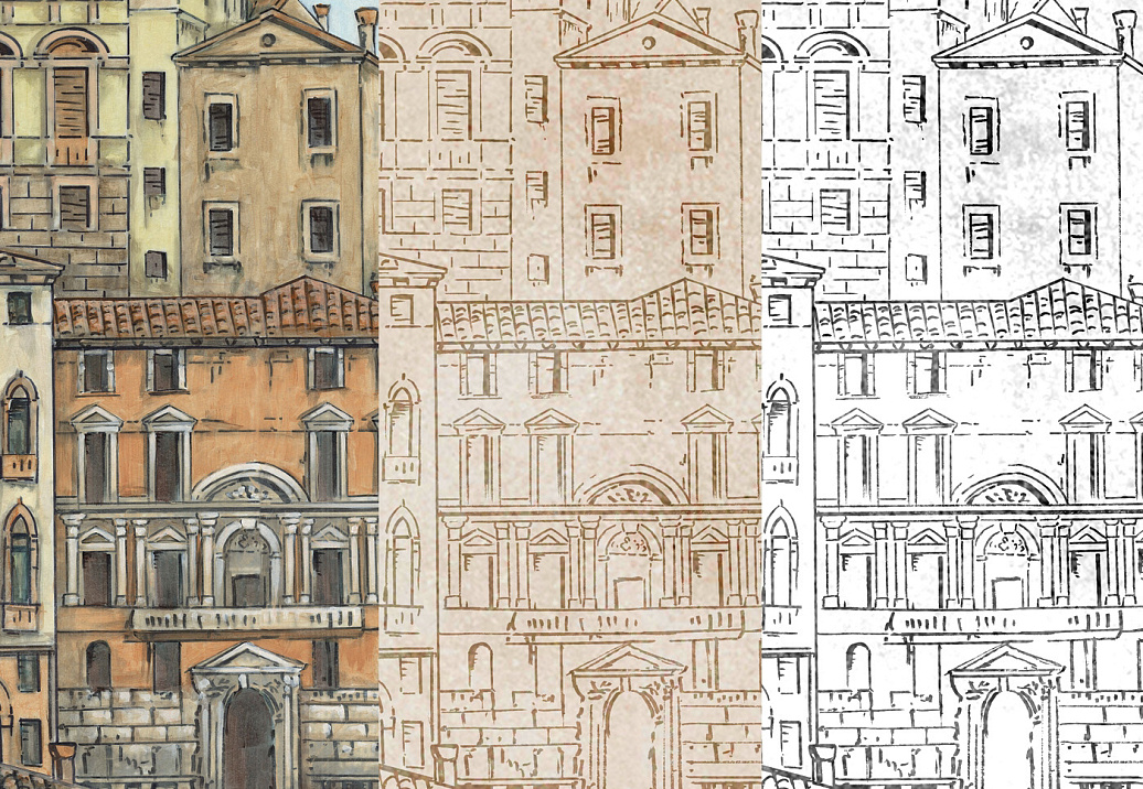 Обои Paul Montgomery Studio Murals For Unique Walls Venice/Antique
