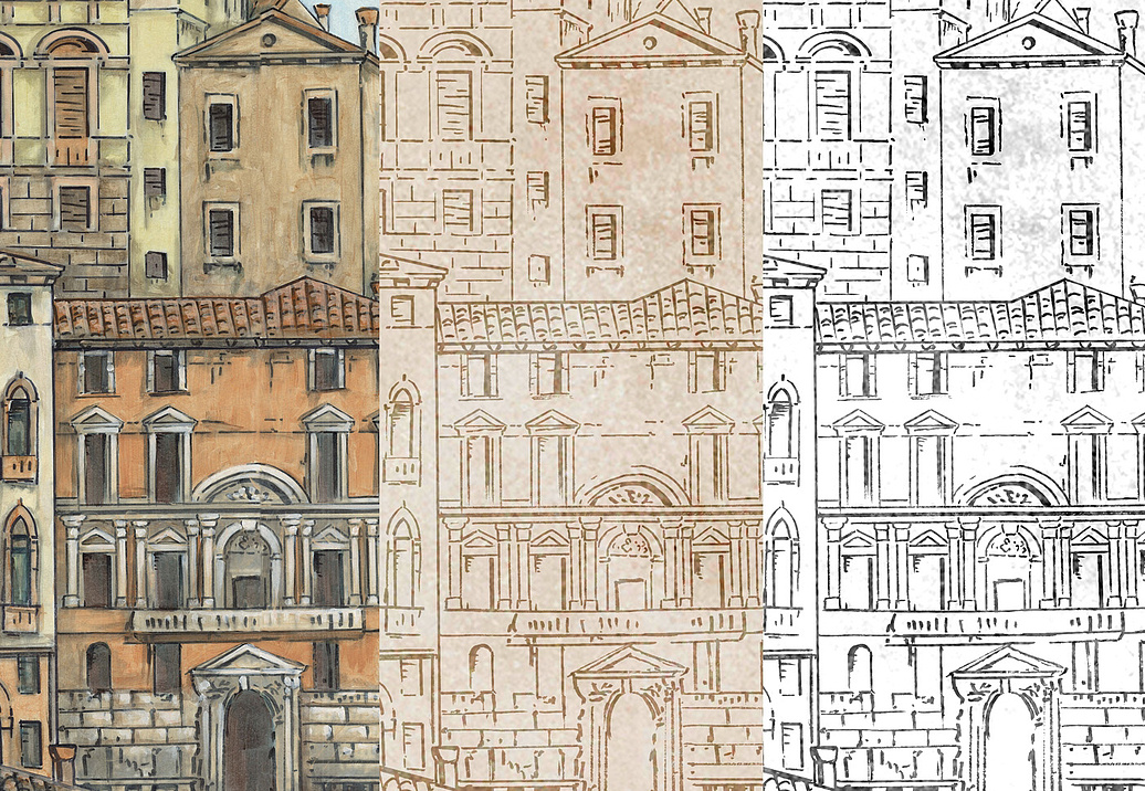 Обои Paul Montgomery Studio Murals For Unique Walls Venice/Antique