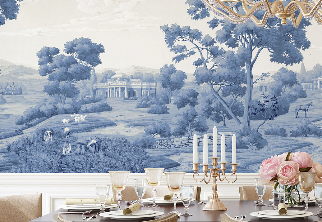 Обои Paul Montgomery Studio Murals For Unique Walls Virginia/Grisaille