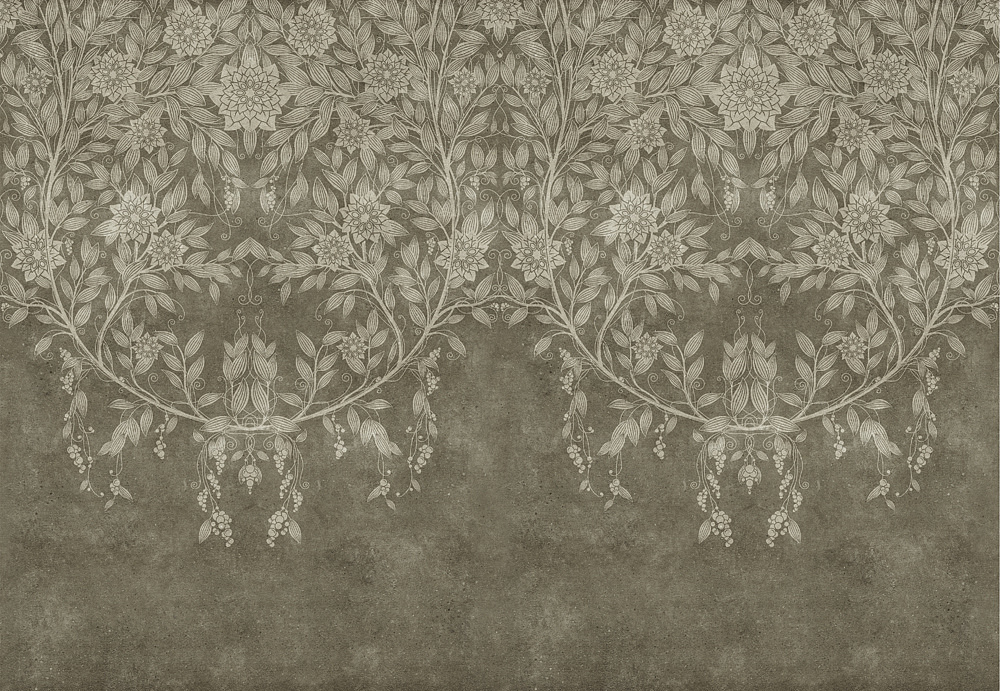 Обои Factura Collection 2021 CONCRETE LEAF/2